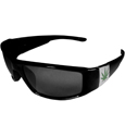 Pot Leaf Chrome Wrap Sunglasses